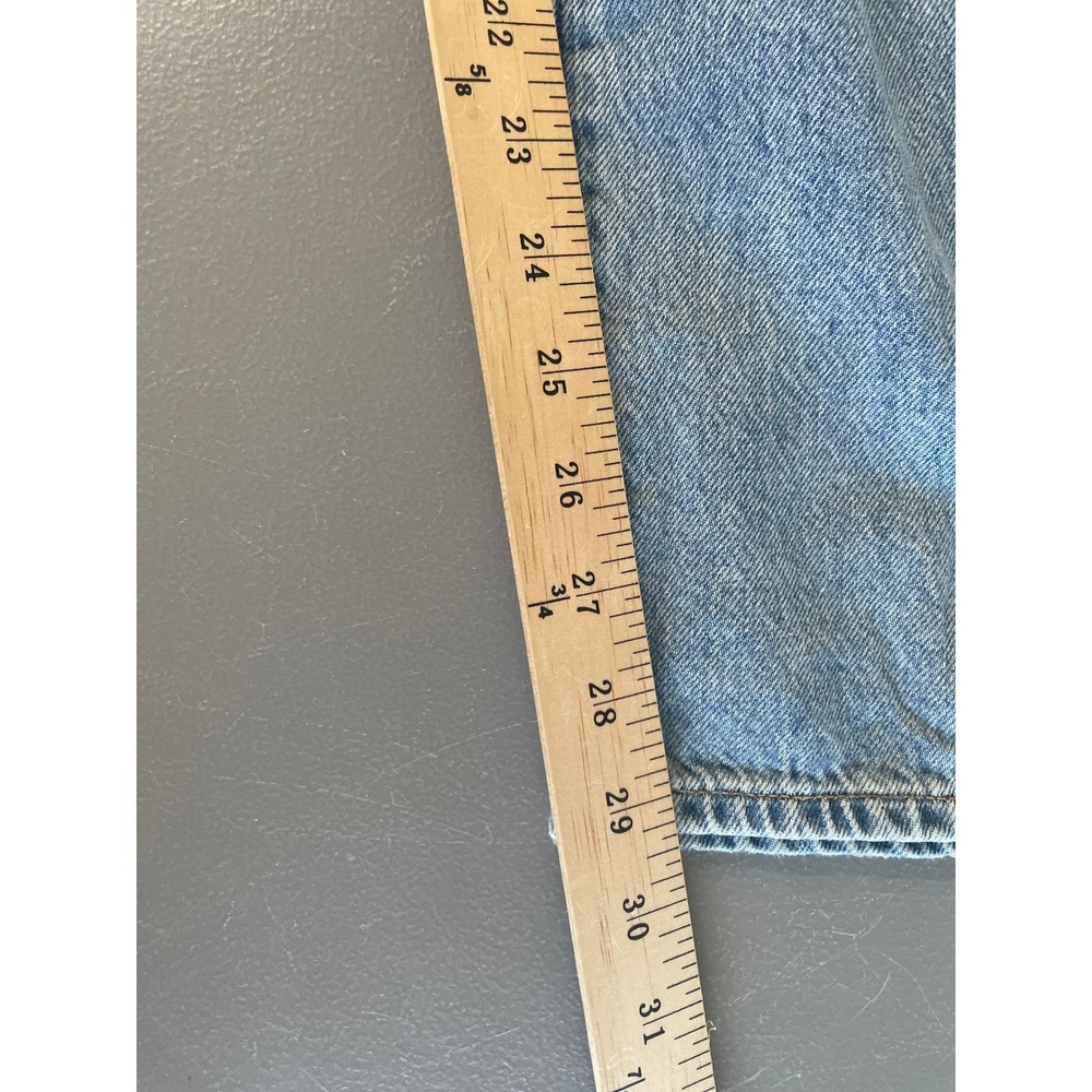 Madewell Curvy Dean Easy Straight Jeans Women 32 Blue Denim Faded Horizon NZ115 - Picture 11 of 12